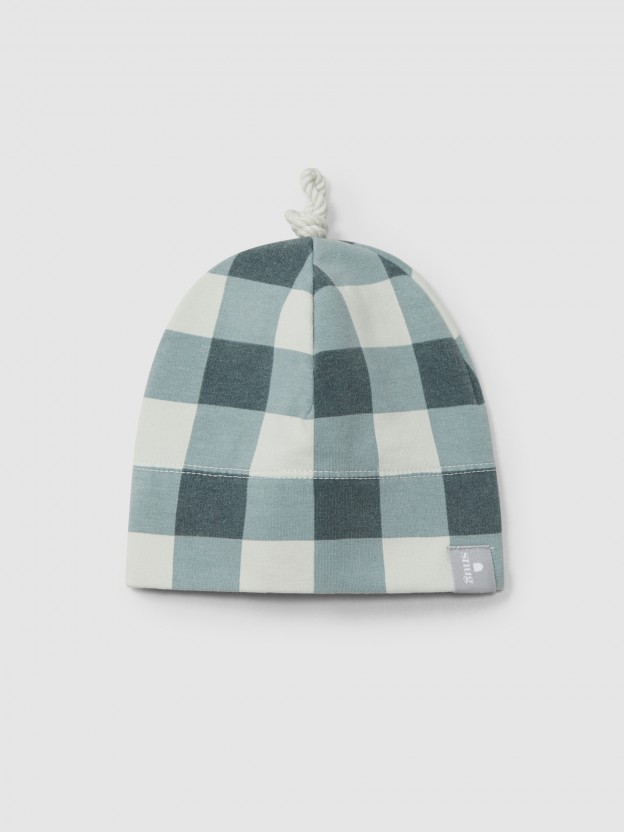 Gorro xadrez com nó Gorro xadrez com nó