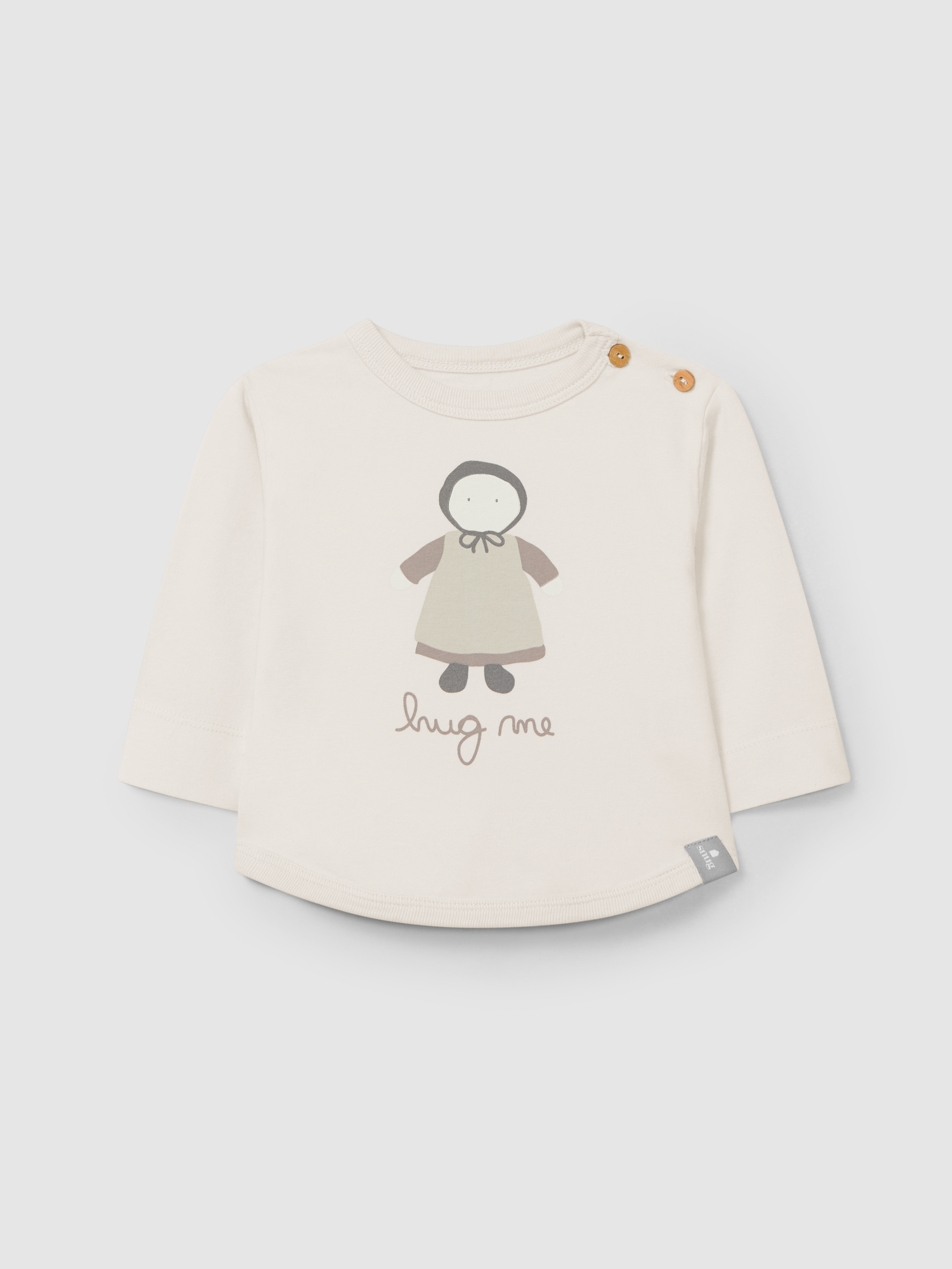 Manga larga con estampado