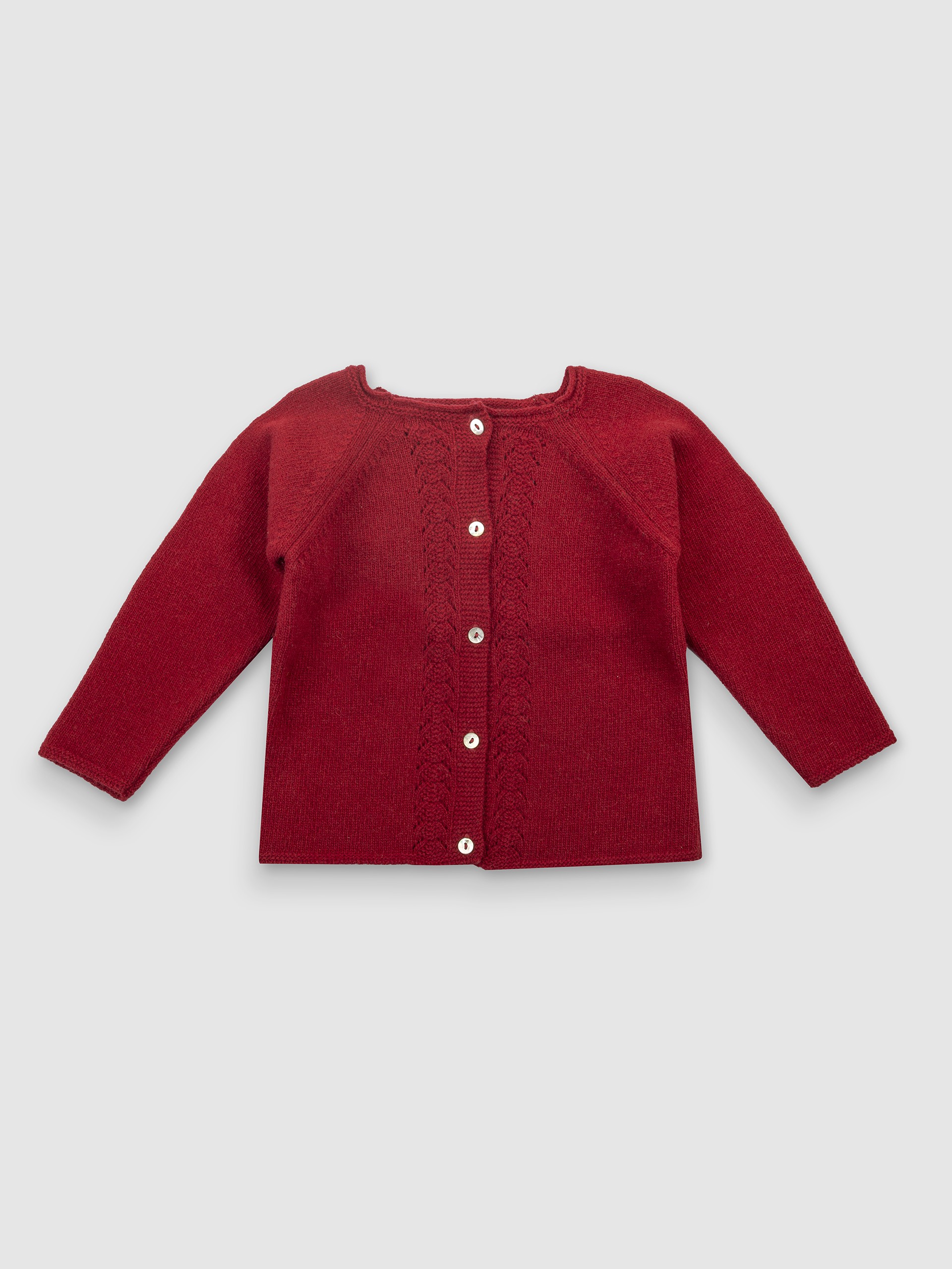 Chaqueta de punto con cuello redondo