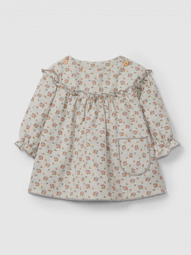 Triple gauze floral dress Triple gauze floral dress
