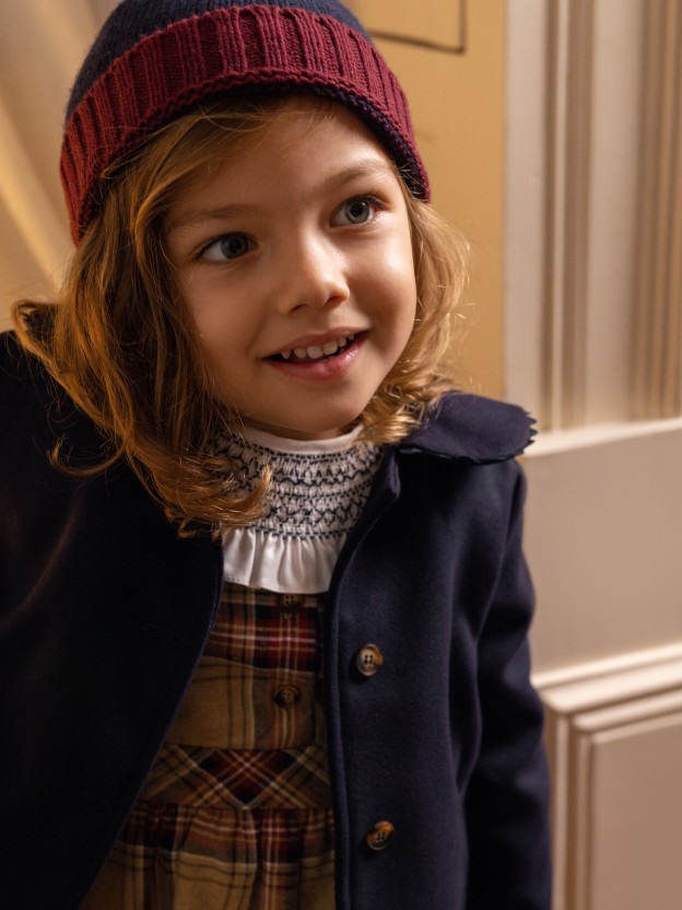 Bicolour knitted beanie