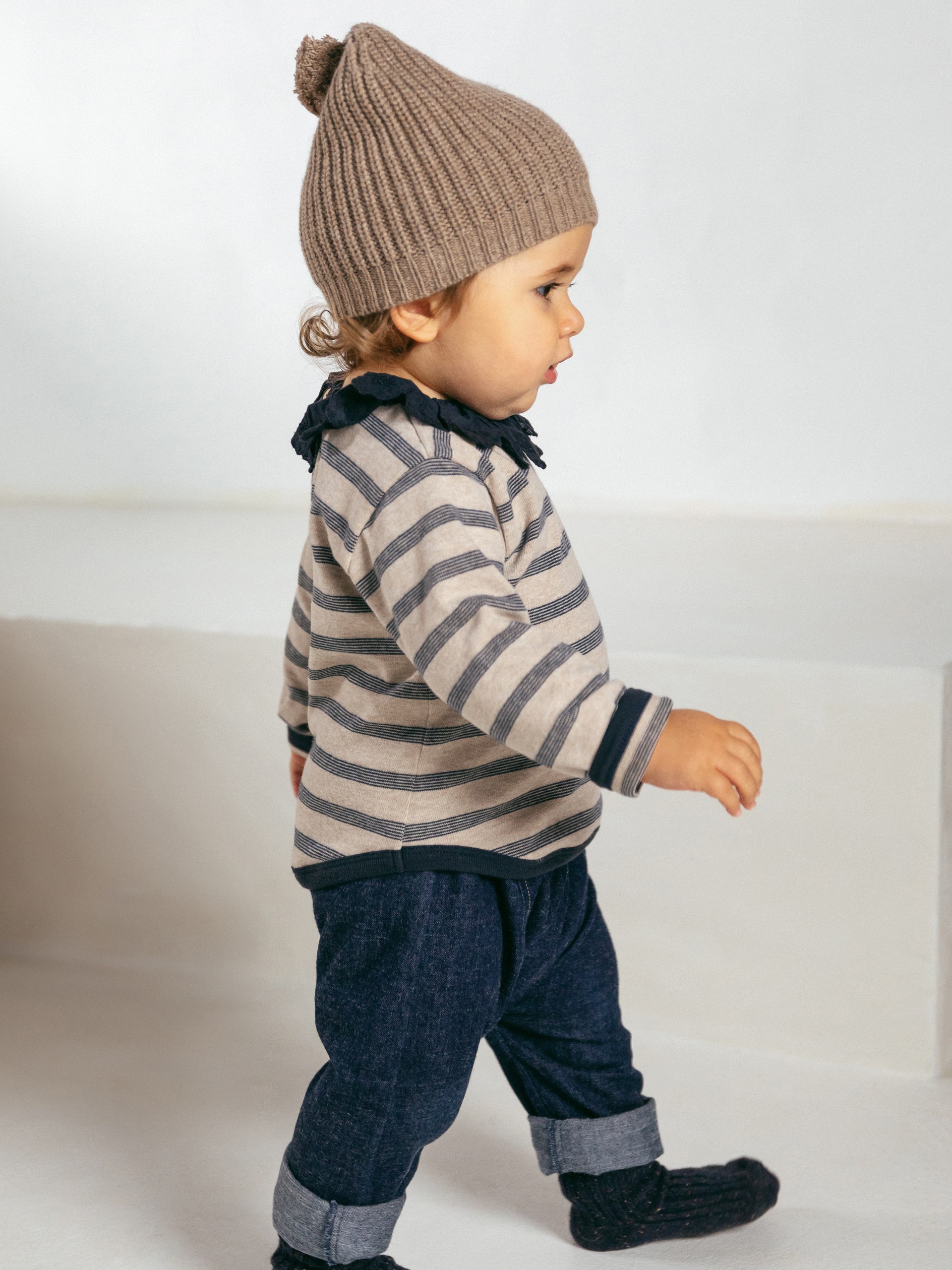 Gorro de punto com pompón