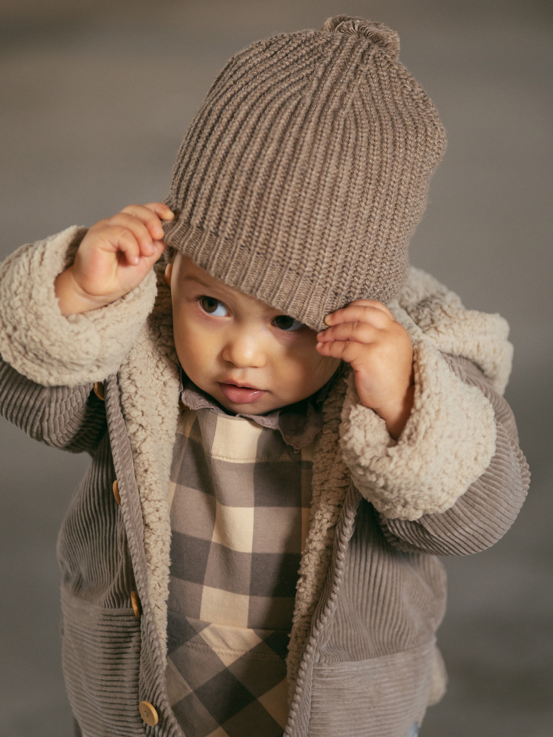 Gorro de punto com pompón