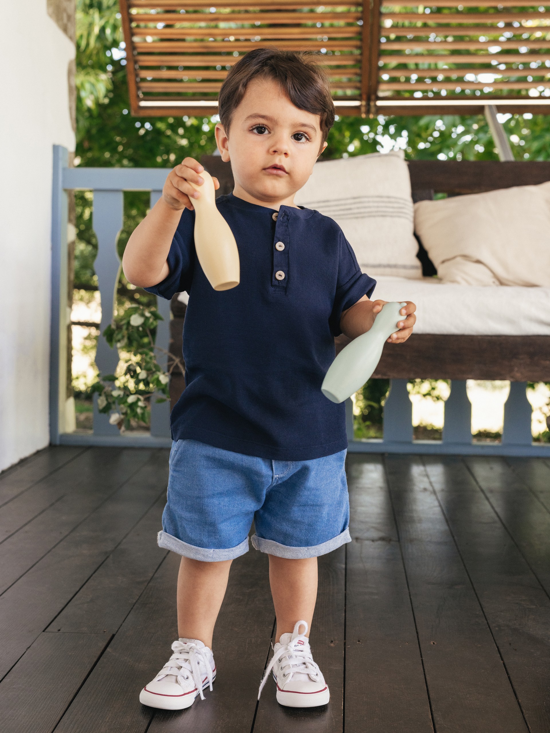 Shorts denim pull-up