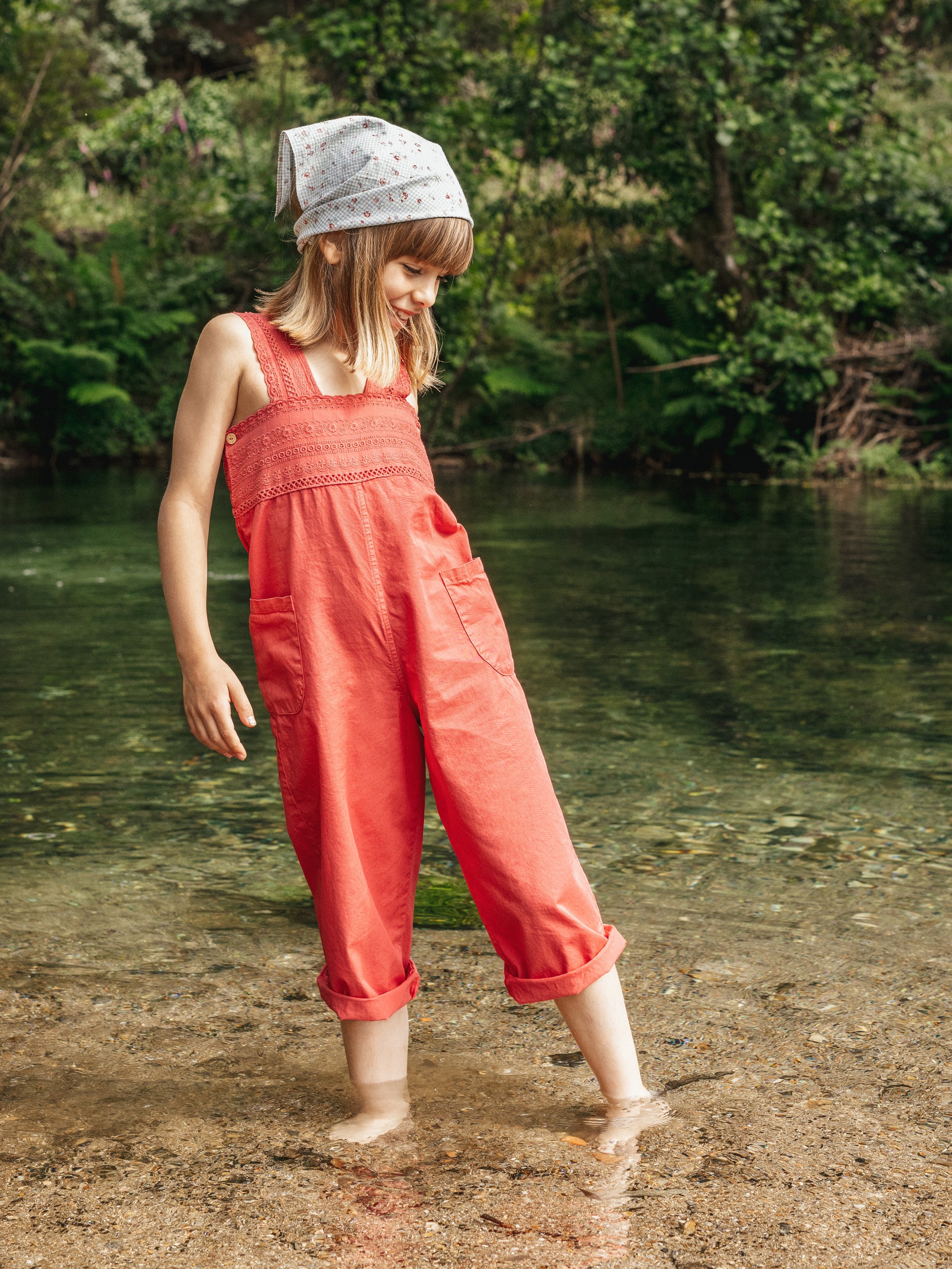 Dungarees English embroidery