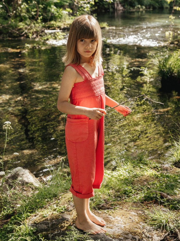 Dungarees English embroidery Dungarees English embroidery