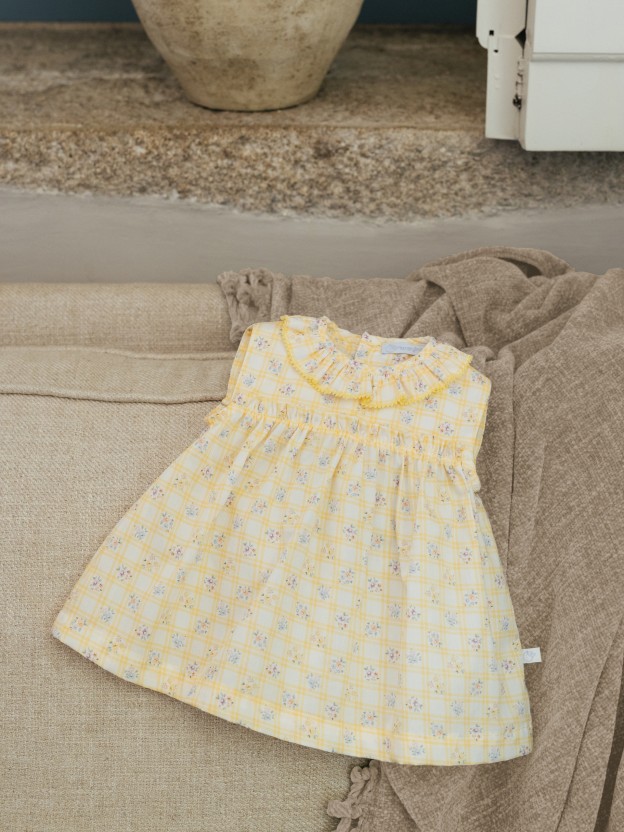Dress tattersall and floral
