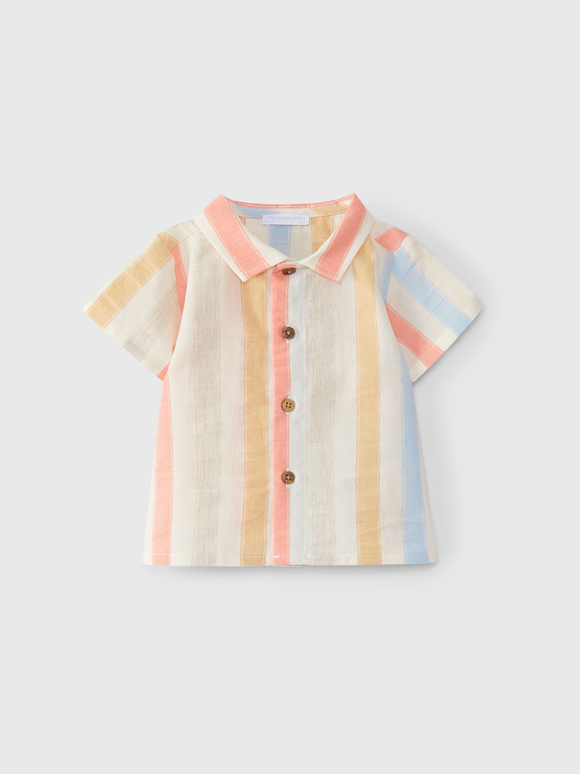 Chemise à rayures manches courtes