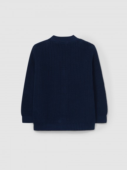Wide stitch knitted cardigan Wide stitch knitted cardigan