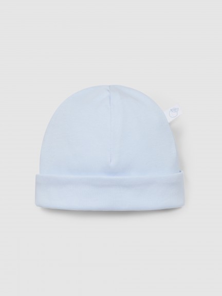 Plain cotton jersey beanie