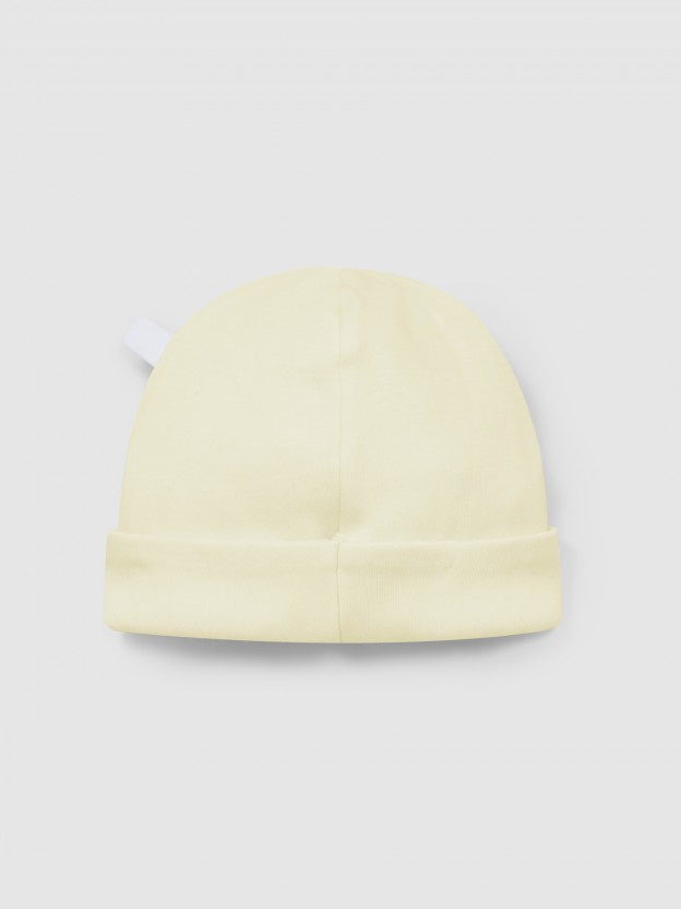 Gorro malha de algod�o liso