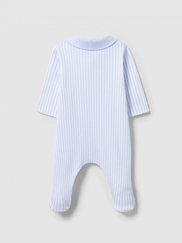 Babygrow estampado gola redonda Babygrow estampado gola redonda