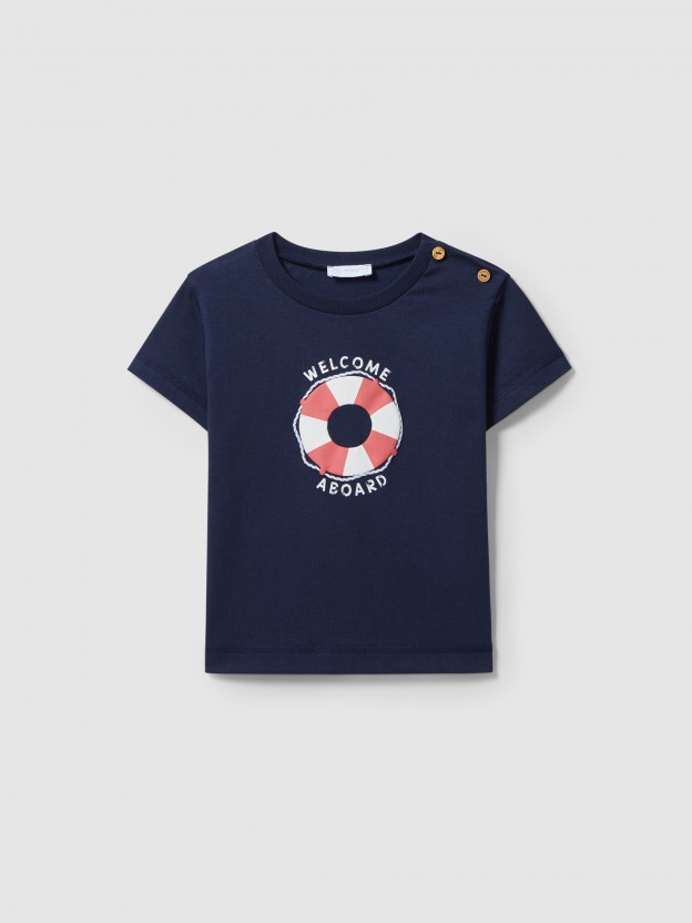 T-shirt bou�e ��Welcome aboard��
