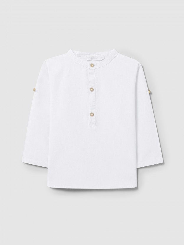 Camisa gola mao lisa Camisa gola mao lisa