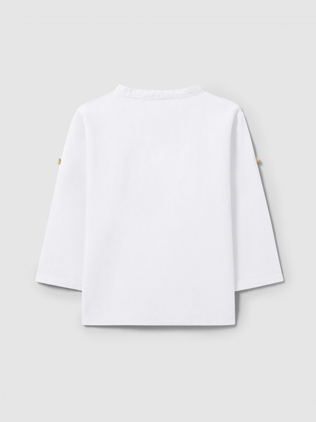 Camisa gola mao lisa Camisa gola mao lisa