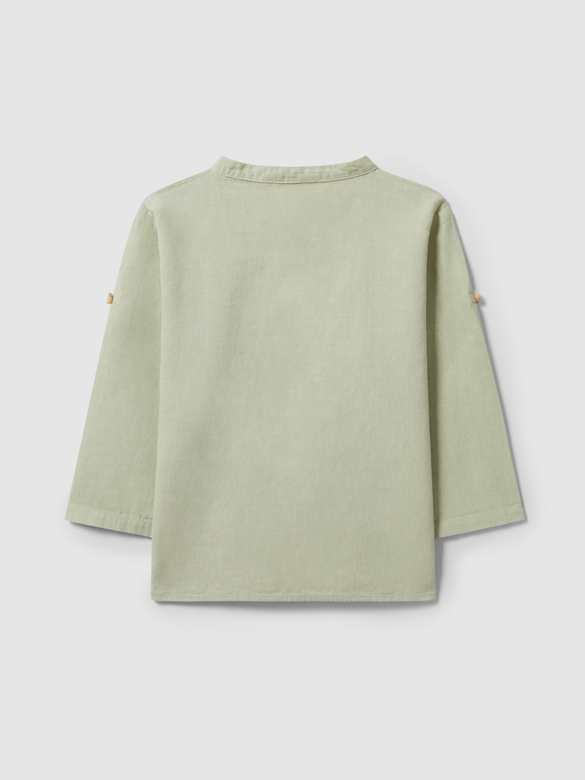 Chemise à col mao unie