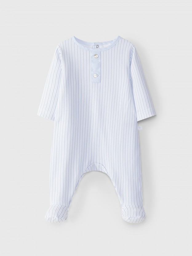 Babygrow à col rond imprimé Babygrow à col rond imprimé