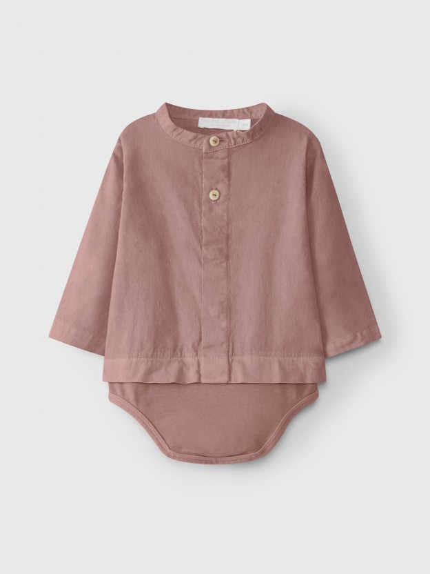 Body-camisa linho Body-camisa linho