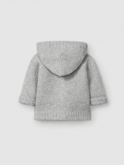 Knitted hooded cardigan Knitted hooded cardigan