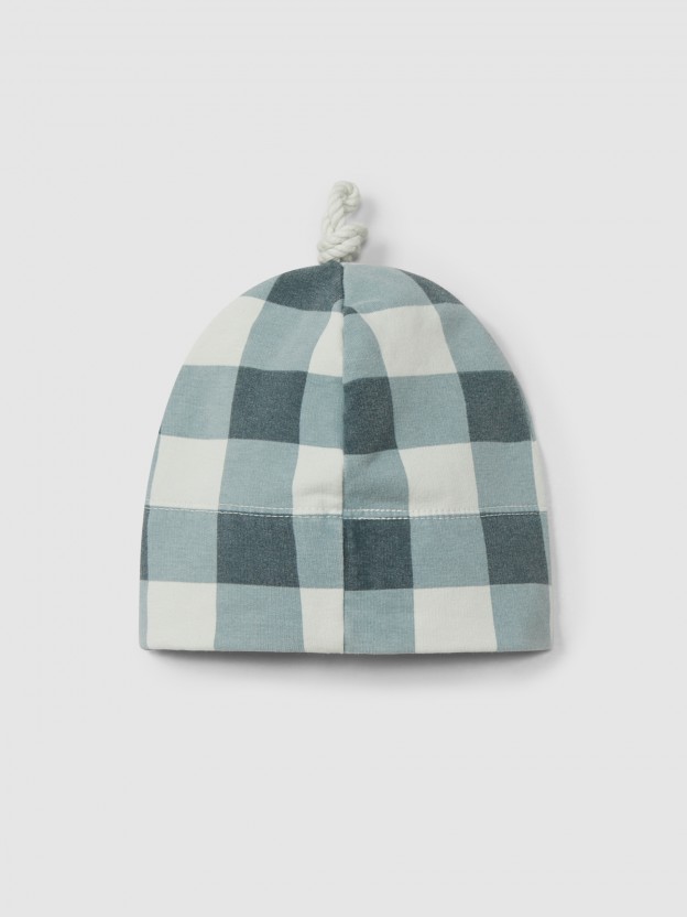 Gorro xadrez com nó Gorro xadrez com nó