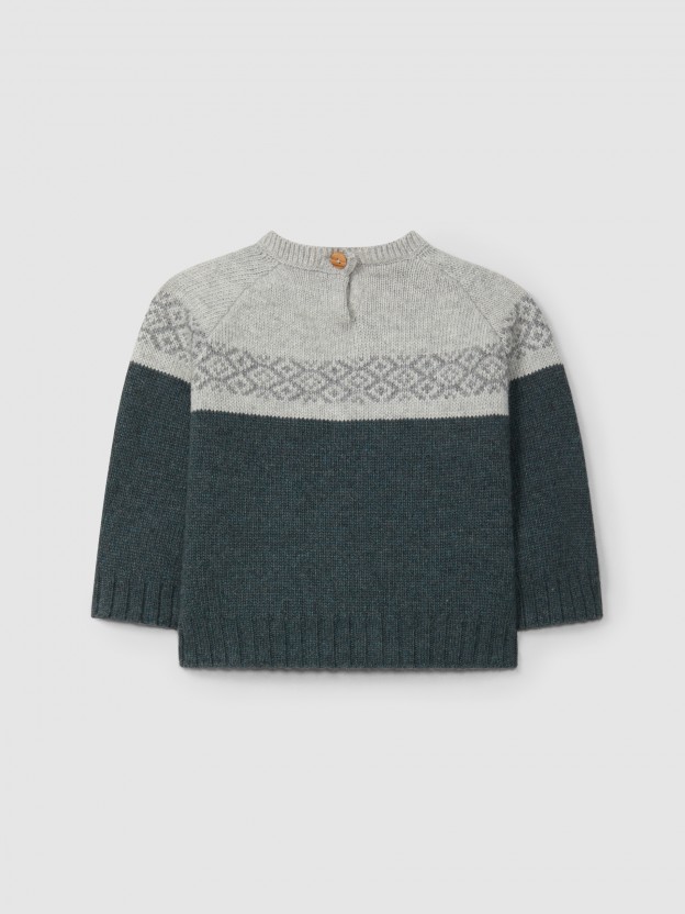 Camiseta de punto con jacquard Camiseta de punto con jacquard