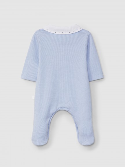 Babygrow gola peter pan pintas bordadas Babygrow gola peter pan pintas bordadas