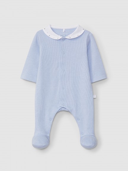 Babygrow gola peter pan pintas bordadas Babygrow gola peter pan pintas bordadas