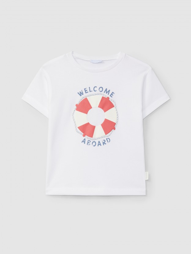 T-shirt boia " Welcome aboard"