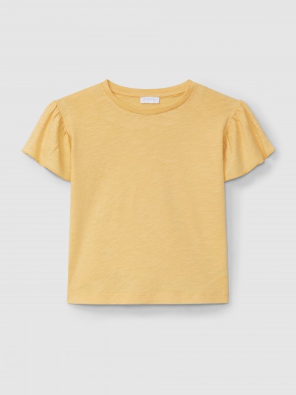 T-shirt ruffle sleeves T-shirt ruffle sleeves