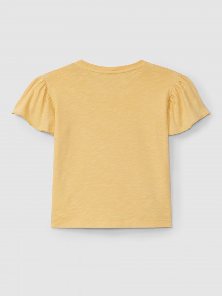 T-shirt ruffle sleeves T-shirt ruffle sleeves