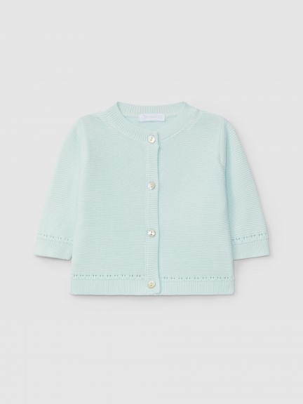 Chaqueta de punto efecto tricot