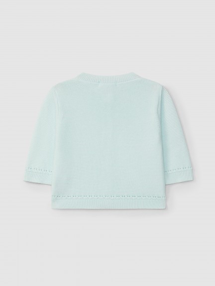 Chaqueta de punto efecto tricot Chaqueta de punto efecto tricot