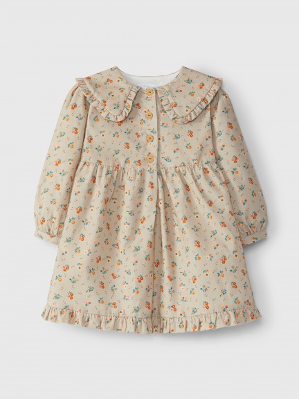 Vestido micro-pana floral