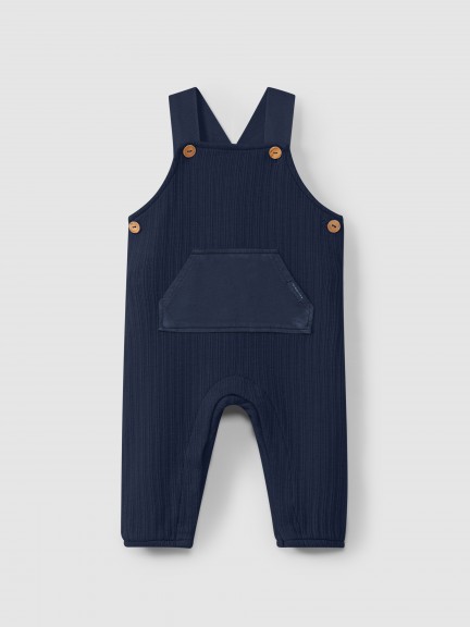 Dungarees in organic jacquard jersey Dungarees in organic jacquard jersey