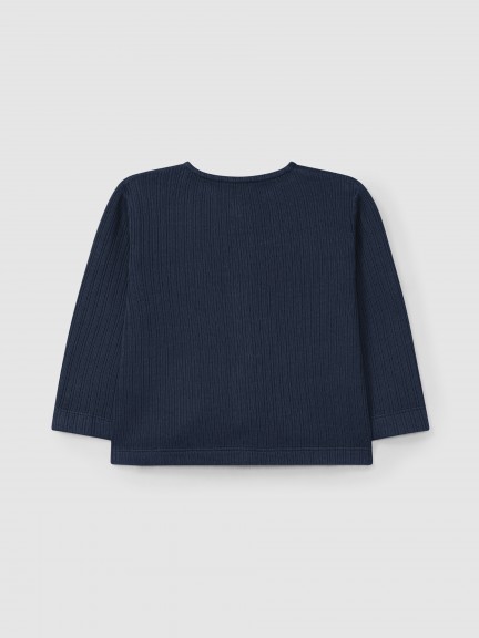 Abrigo punto jacquard orgánico Abrigo punto jacquard orgánico