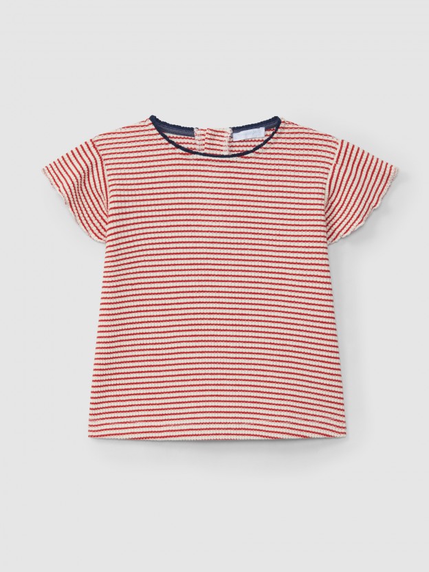 Striped jersey top Striped jersey top