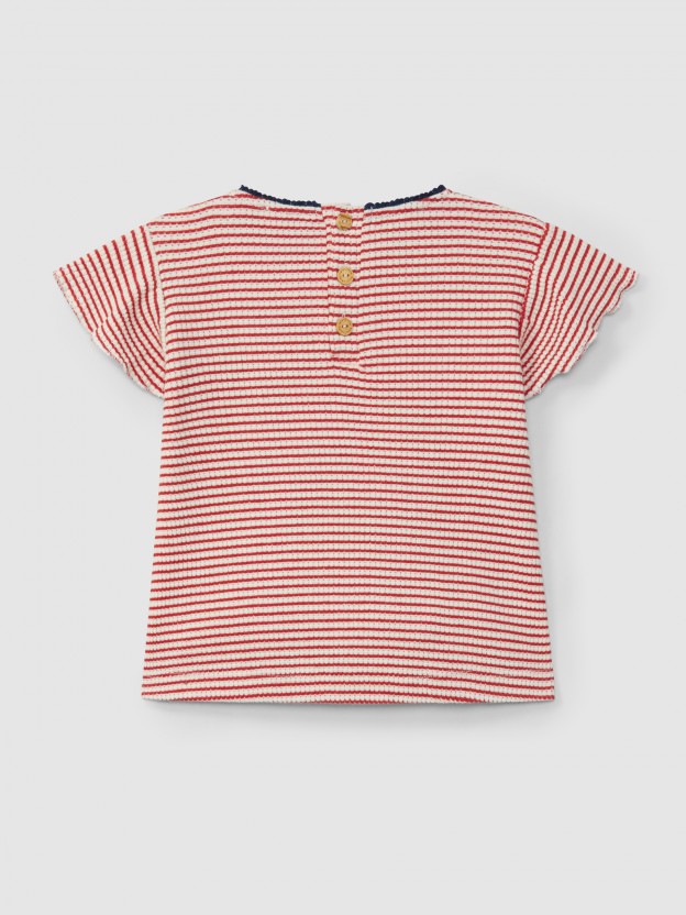 Striped jersey top Striped jersey top