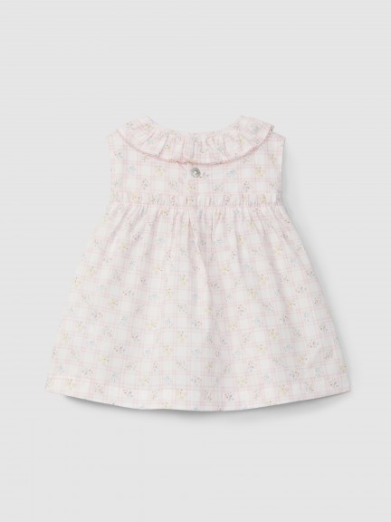 Robe carreaux et fleurs Robe carreaux et fleurs