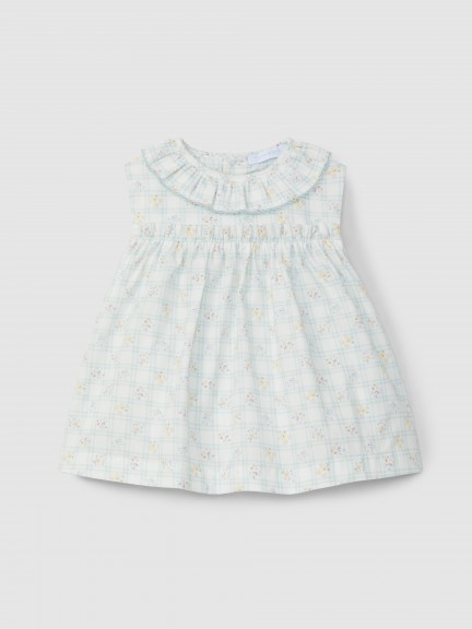 Robe carreaux et fleurs Robe carreaux et fleurs