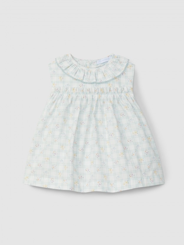 Dress tattersall and floral Dress tattersall and floral