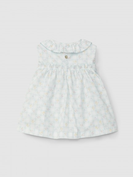 Robe carreaux et fleurs Robe carreaux et fleurs