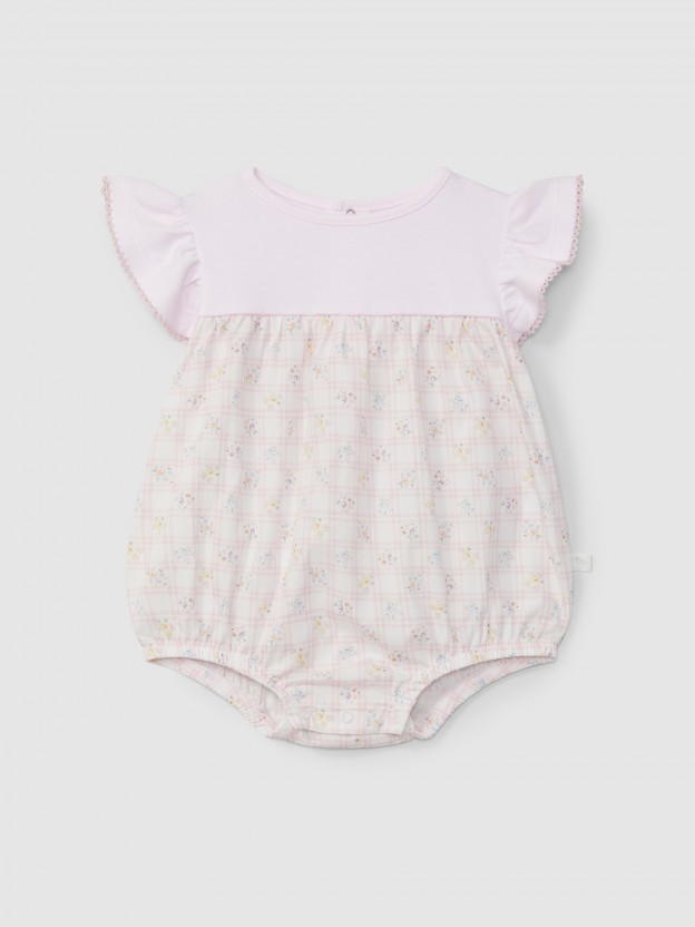 Shortie tattersall and floral Shortie tattersall and floral
