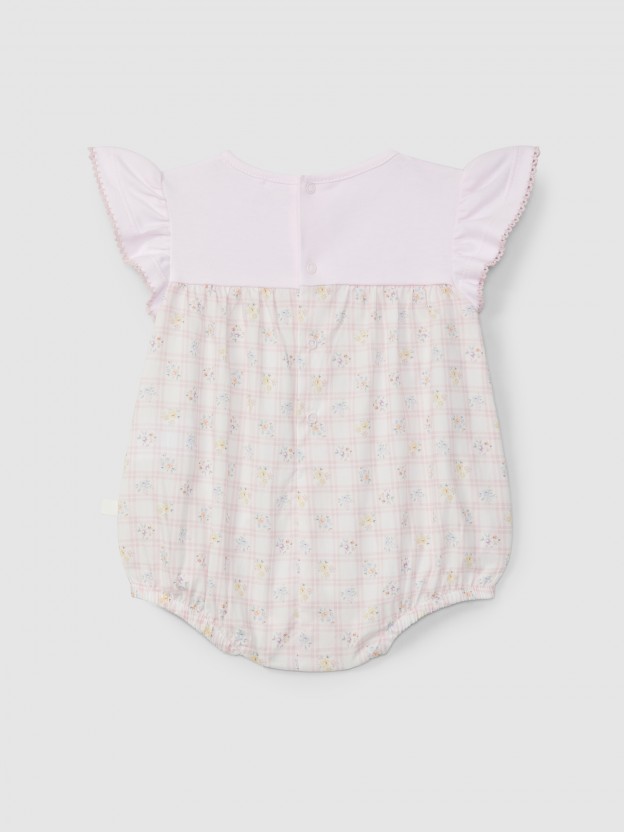 Shortie tattersall and floral Shortie tattersall and floral