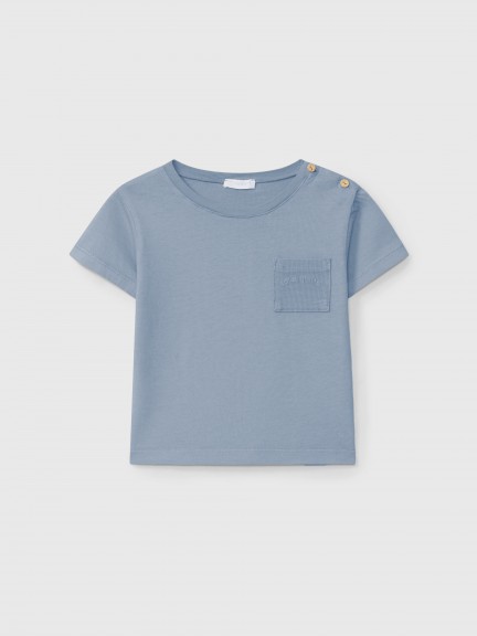 T-Shirt with pocket in waffle jersey T-Shirt with pocket in waffle jersey