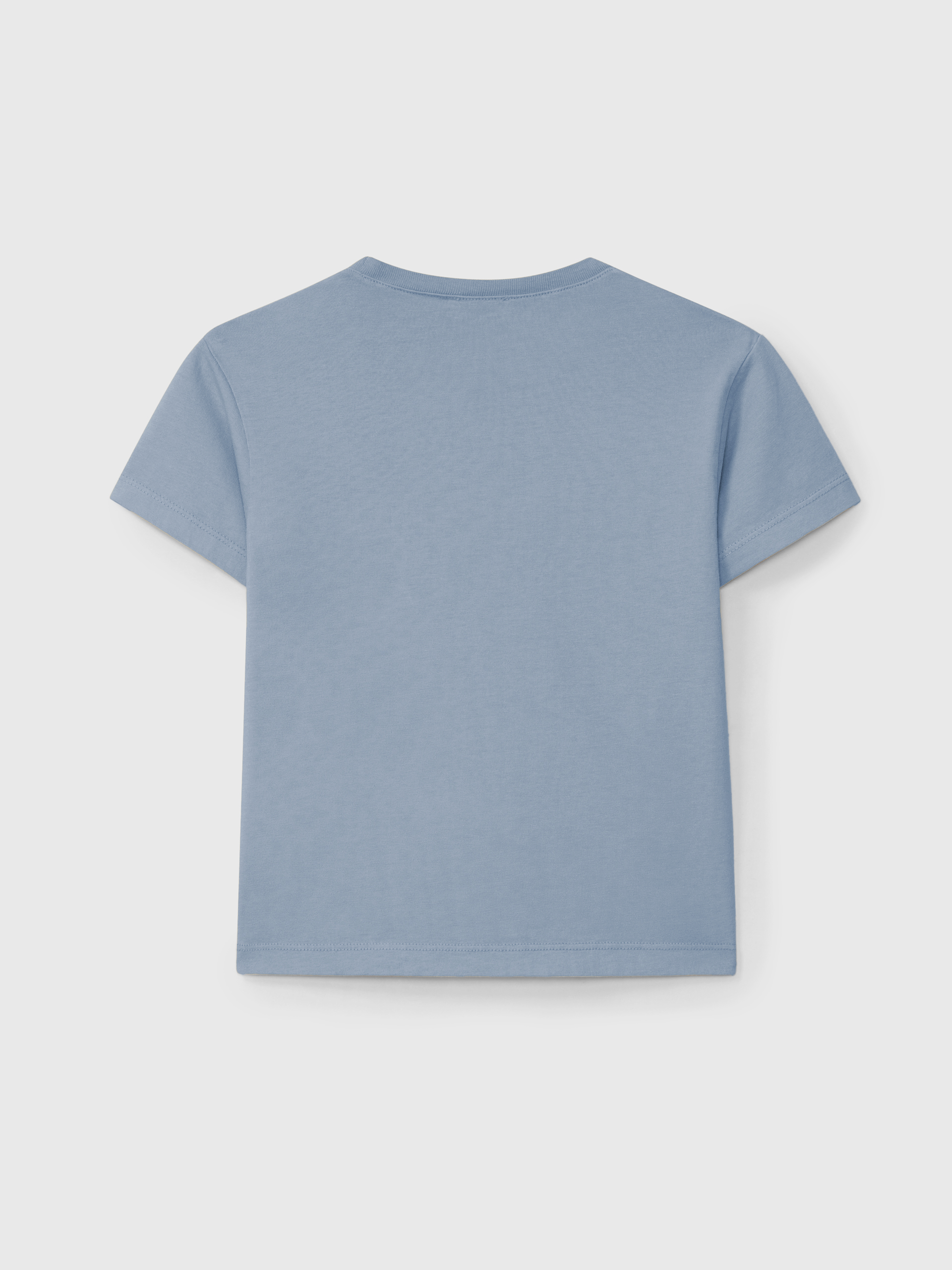 T-Shirt with pocket in waffle jersey
