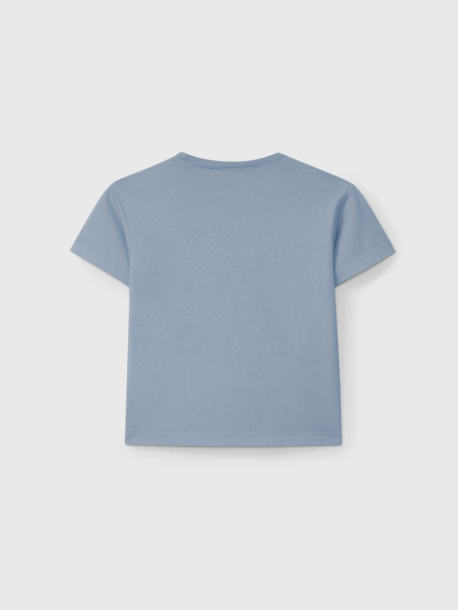 T-Shirt with pocket in waffle jersey