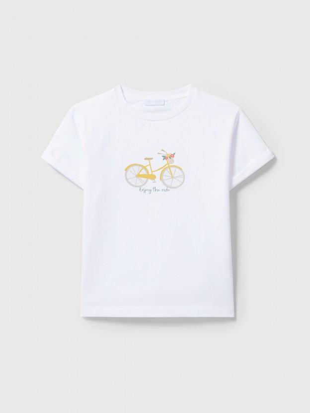 "Enjoy the ride" bicycle T-shirt "Enjoy the ride" bicycle T-shirt
