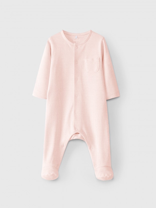 Babygrow sem gola risca fina