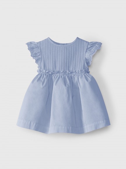 Dress jacquard jersey and English embroidery Dress jacquard jersey and English embroidery