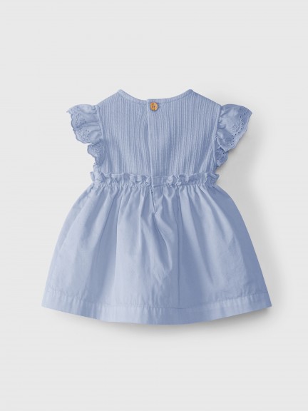 Dress jacquard jersey and English embroidery Dress jacquard jersey and English embroidery